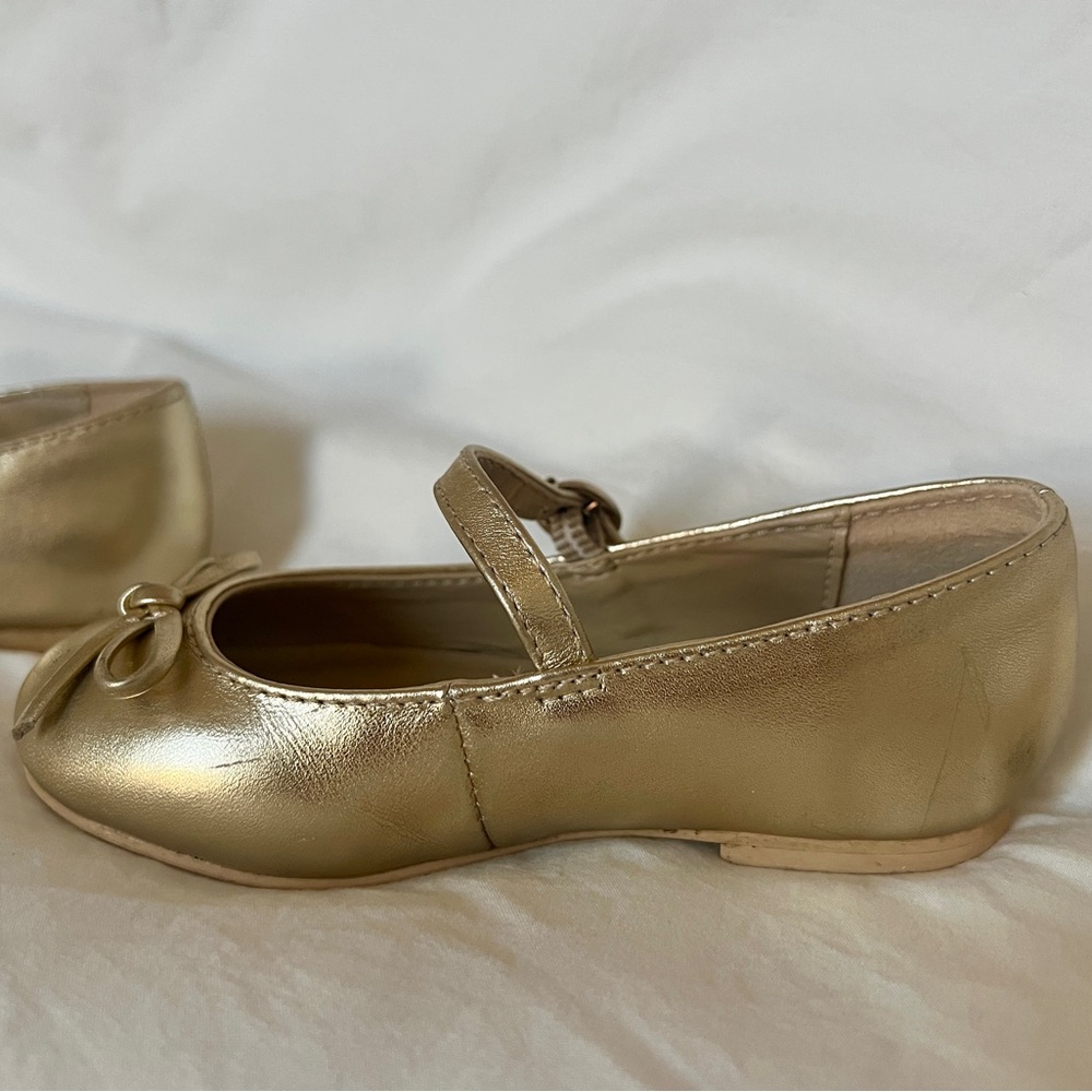 Janie and Jack Gold Dress Shoes - Picture 9 of 11